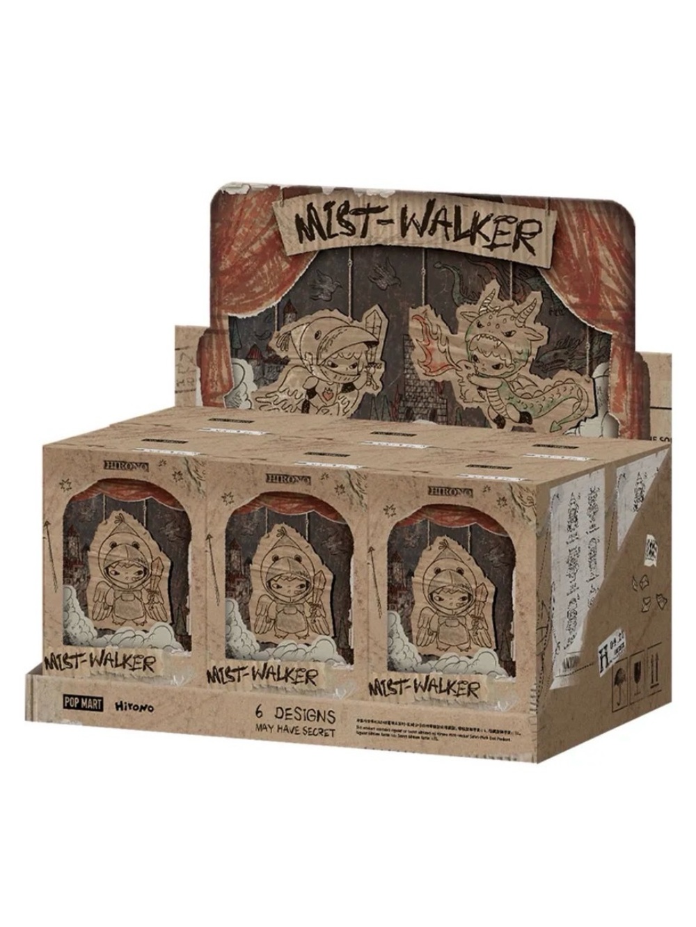 AUTHENTIC Pop Mart Hirono Mist Walker Series Plush Pendant - SEALED FULL SET